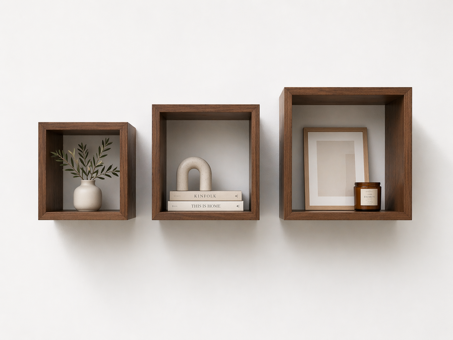Juego De Cubos Repisas Flotantes Decorativos X 3und 30|25|20