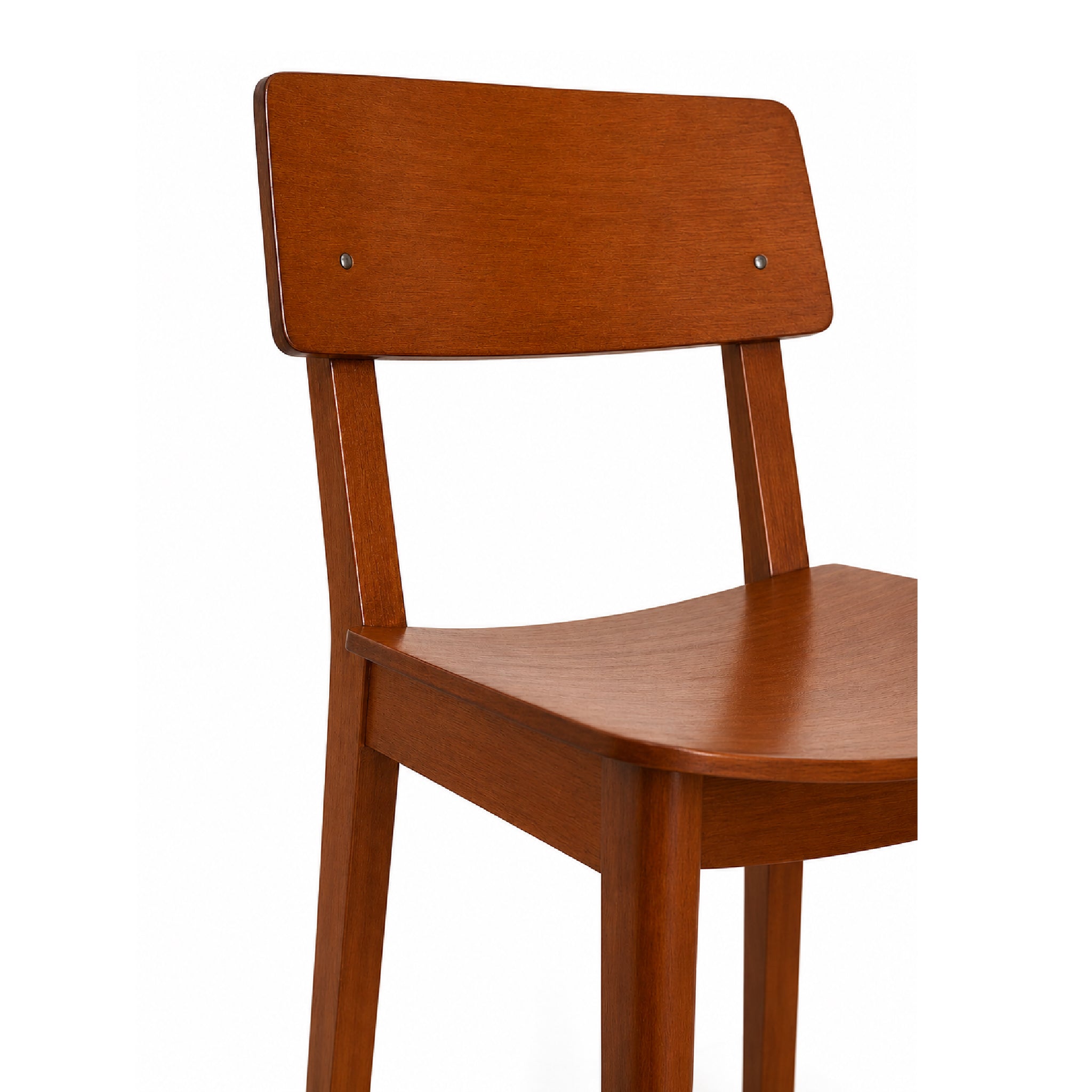 Silla Vintage de Madera Curva con Acabado Satinado