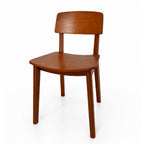 Silla Vintage de Madera Curva con Acabado Satinado