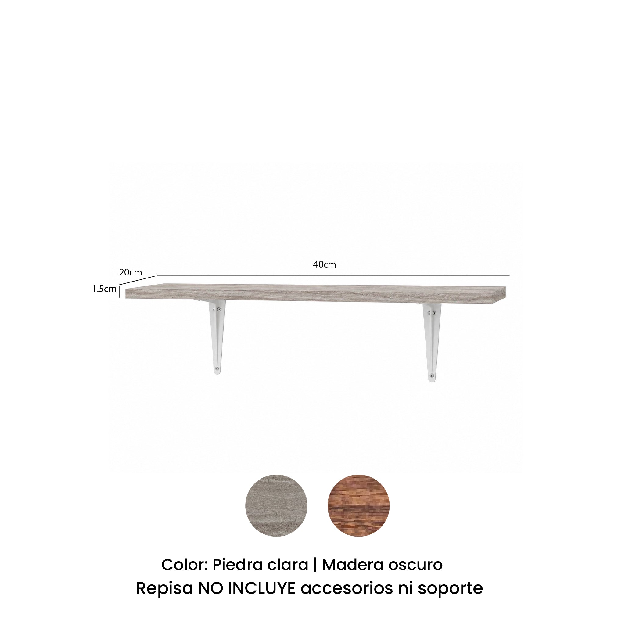 Repisa Flotante 40x20x1.5cm