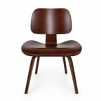 Silla Escultórica de Madera Curva | Nogal Vintage